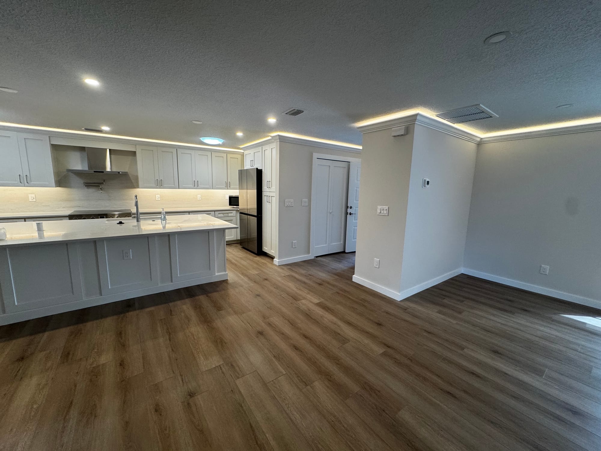 Finished kitchen and open living remodel in Sarasota